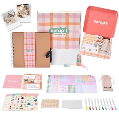 Productafbeelding van DIY Scrapbook Set met 80 Pagina's en 200+ Stickers