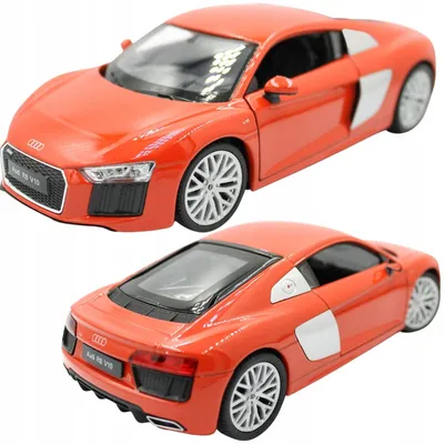 Image de Welly Audi R8 Coupe V10 Modèle Réduit Rouge 1:24
