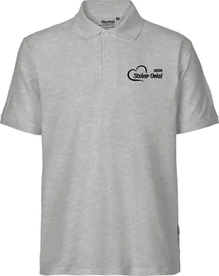Produktbild von Huuraa Herren Polo Shirt Stolzer Onkel 2026 Herz S Sport Grey Bio Baumwolle Fairtrade Poloshirt Geschenkidee