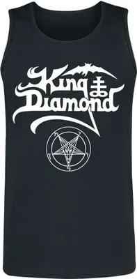 Produktbild von King Diamond Tank-Top Herren Logo schwarz Band-Merch, Bands 100% Baumwolle XL