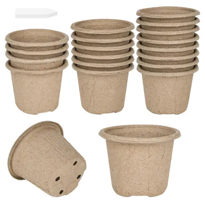 Zdjęcie produktu dla Donice do uprawy roślin, biodegradowalne, 20 sztuk, średnica 11 cm