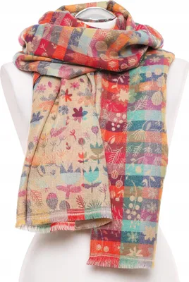 Zdjęcie produktu dla Szalik damski w różne kolory – kolorowy szalik – szalik w stylu boho – elegancki szalik – szalik jesienny