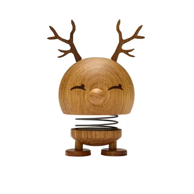 Produktbild von Hoptimist Wackelfigur, Motiv Reindeer Bimble aus Holz, Medium, 14cm