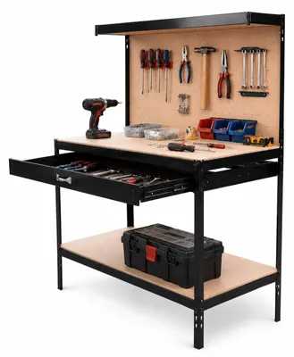Produktbild von Werkbank Havel 1 mit Schublade und Ablage, 120 cm breit, 150 cm hoch