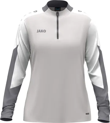 Produktbild von JAKO Damen Ziptop Dynamic - 8670D, Farbe:hellgrau/weiß/grau, Größe:M (38/40)