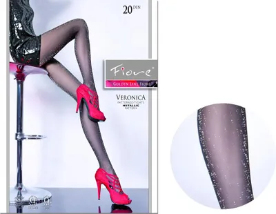 Produktbild von Metallic-Strumpfhose Fiore 4 Black
