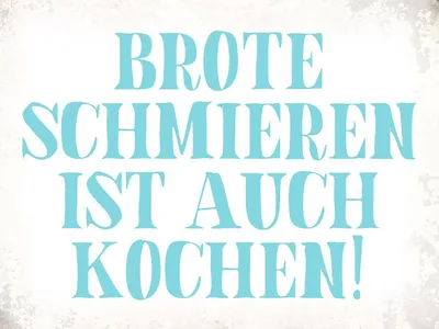 Produktbild von vianmo Holzschild 30x40 cm Brote schmieren ist auch kochen