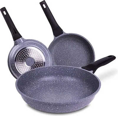 Produktbild von Famanu Kochtöpfe / Pfannen Set - Antihaftbeschichtung, PFAS-frei, spülmaschinenfest
