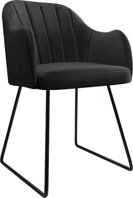 Produktbild von MIRJAN24 Stuhl Nudfer, Polsterstuhl, Esszimmerstuhl, Beine aus Metall, 56x52x78 cm (Farbe: Magic Velvet 2219)