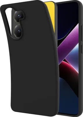 Image de Cazy Coque compatible avec Xiaomi Poco X7 Pro Coque en Silicone - Coque Flexible - Noir