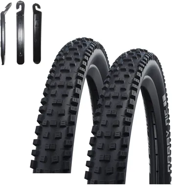 Produktbild von 2 x Schwalbe Nobby Nic Addix Performance E-50 Fahrradreifen 29 x 2,25 (57-622) Schwarz inkl. Reifenheber