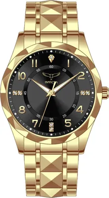 Obrázok produktu pre Invicta Specialty 69019 - Pánske Náramkové Hondiky - Quarz - Nerezová oceľ  s čiernym ciferníkom - 41mm