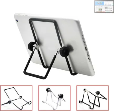 Produktbild von K-S-Trade Tablet-Ständer Tablet-Halterung Tablet-Aufsteller kompatibel mit Blackview Tab 13 faltbarer Tischständer Tablet Halterung