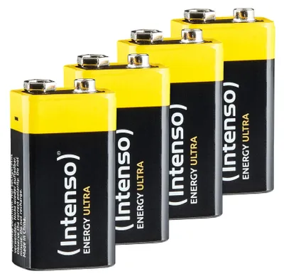 Obrázek produktu pro Intenso 7501454, Baterie na jedno použití, 6LR61, Alkalický, 9 V, 4 kusů, 560 mAh
