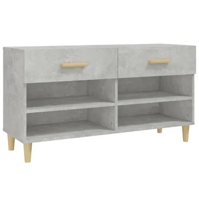 Produktbild von Schuhschrank Betongrau 102x35x55 cm Holzwerkstoff