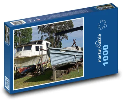 Produktbild von Puzzle 1000 Trockendock - Schiffswerft - martinpuzzle