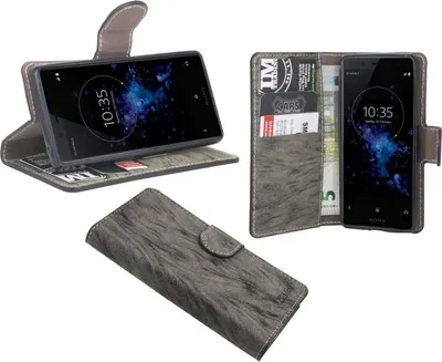 Obrázok produktu pre Sony Xperia XZ2 Compact puzdro na mobilný telefón flipové puzdro ochranný kryt na smartfón antracitová