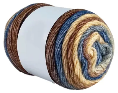 Productafbeelding van Overgangskleuren garen, breigaren, katoen, 100 gram, geelbruin