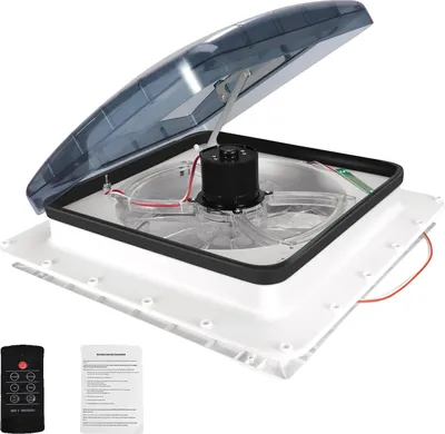 Obrázek produktu pro Ventilátor pro karavany, dálkové ovládání, 3 rychlosti