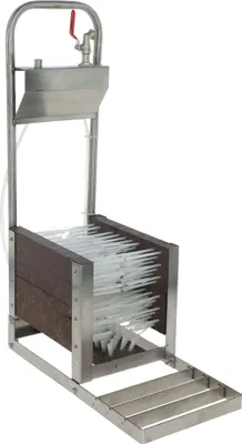 Produktbild von Stiefelreiniger mit Wasseranschluß, Edelstahl