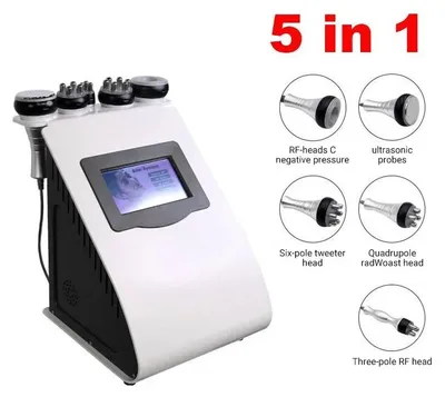 Produktbild von Gesichtsgerät mit Radiofrequenz – 5-in-1 Pflegegerät mit Vakuum-Saugfunktion und Ultraschall