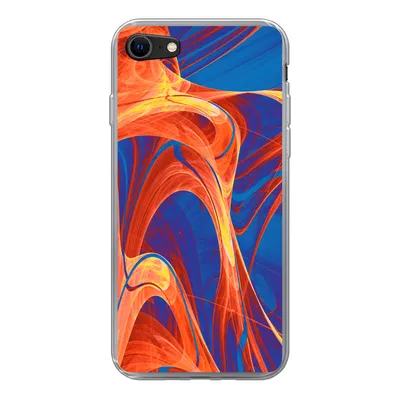 Produktbild von MuchoWow® Handyhülle Schutzhülle Hülle für iPhone SE 2022 Kunst - Wellen - Farbe - Psychedelisch Silikon Softcase Handy Hülle - Schutzhülle