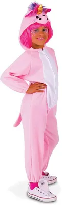 Produktbild von Rubies Pyjama Einhorn Rosa Einheitsgröße ans-S8428, S8428, Mehrfarbig, M (5-7 años) Halloween