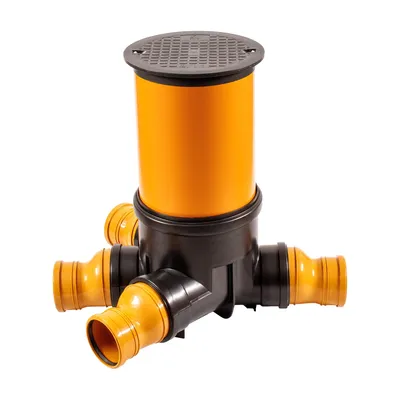 Produktbild von ScarMaxx KG Schacht Rohr Revisionsschacht DN315/DN125 - 4x Reduktion 125 - 0,5m