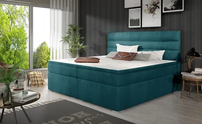 Produktbild von Boxspringbett Berto Polsterbett Continentalbett Bett mit Bettkasten 140x200cm Möbel 23 (Jasmine85)