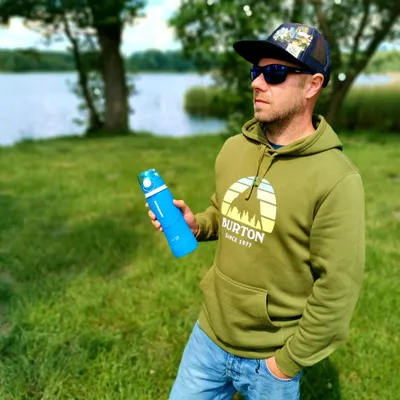 Produktbild von Große faltbare Silikon-Wasserflasche 750 ml