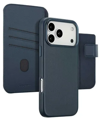 Immagine prodotto di Accezz Libreria in pelle 2-in-1 con MagSafe per Apple iPhone 17 Pro Max - Blu notte