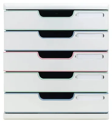 Obrázek produktu pro Exacompta 301303D, 5 zásuvka/zásuvek, Plast, Bílá, 1 kusů, 350 mm, 288 mm