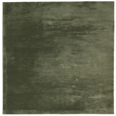 Image de vidaXL Tapis HUARTE à poils courts Doux et lavable Vert forêt 240x240 cm