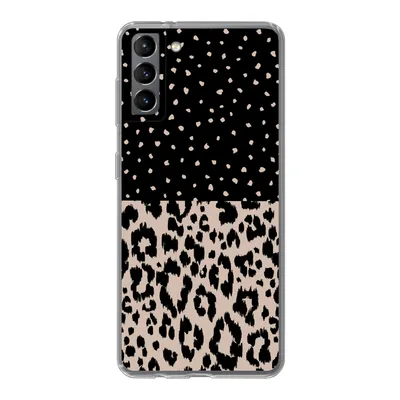 Produktbild von MuchoWow® Handyhülle Schutzhülle Hülle für Samsung Galaxy S21 Plus Panther Druck - Tiere - Design Silikon Softcase Handy Hülle - Handy-Tasche