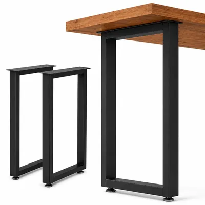Zdjęcie produktu dla Zestaw 2 solidnych metalowych nóg do stołu do projektów DIY