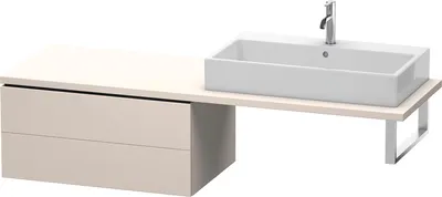 Produktbild von Konsolenunterschrank L-CUBE 400x820x547mm taupe supermatt taupe supermatt