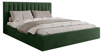 Produktbild von MIRJAN24 Polsterbett Cosmo, Doppelbett mit Bettkasten, Ehebett, Gasdruckfeder, Lattenrost (Farbe: Fresh 13, Größe: 180x200 cm)