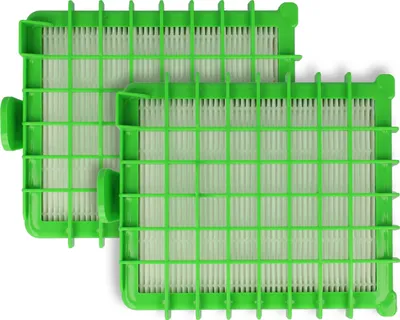 Produktbild von vhbw 2 Staubsaugerfilter kompatibel mit Rowenta RO542111/410, RO5423EA/410, RO384511/410, RO385301/410 Staubsauger - HEPA-Filter Grün Weiß