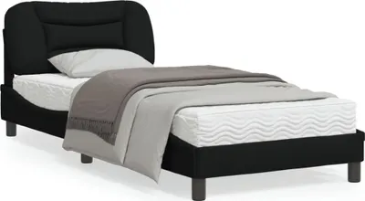 Produktbild von CLORIS Bettgestell mit LED Schwarz 90x190 cm Stoff 2024