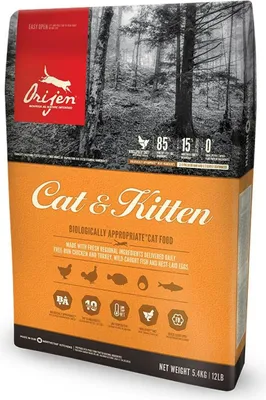 Image de Orijen Cat & Kitten, Poulet, Dinde, 5,4 kg