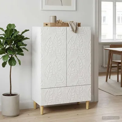 Immagine prodotto di Credenza VidaXL, bianco lucido, 66 x 34,5 x 95 cm, materiale a base di legno