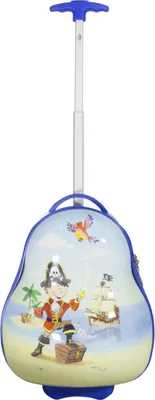 Produktbild von Trolley für Kinder mit stabiler Hartschale - Motiv Pirat - Größe S