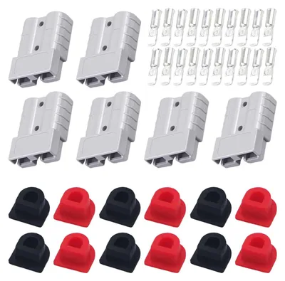 6x 50A Netzschalter mit 12 Anschlüssen + 6 Paar Kabelstecker