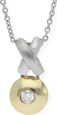 Produktbild von JuwelmaLux Anhänger 585 Gold- und Weißgold mit Brillant JL30-02-0636