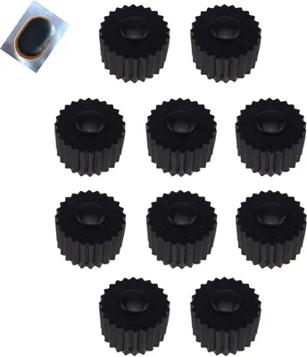 Produktbild von 10 Stück Dynamo Aufsteckrolle Antriebsrad für Fahrraddynamo Ø16 mm inkl. Schlauchflicken