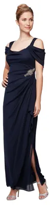 Produktbild von Alex Damen Langes, Schulterfreies (zierliche und Normale Größen) Kleid für beson