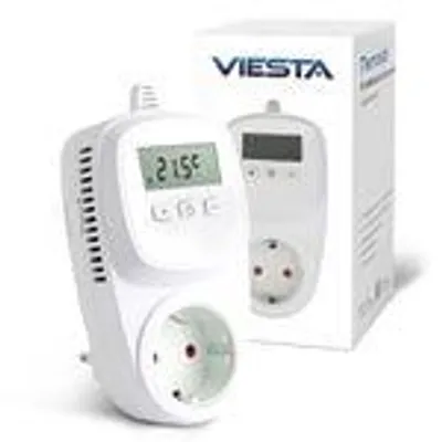 Obrázok produktu pre TH12 WiFi zásuvkový termostat (230V/3600W) – Inteligentný s ovládaním cez app, 7-dňový program, ochrana proti mrazu a pamäť EEPROM