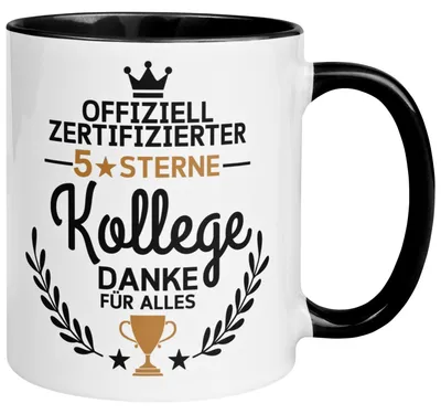 Produktbild von Tasse Kollege – „Offiziell er 5-Sterne Kollege“ – Geschenk Abschied Arbeitskollege