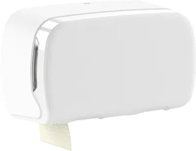 Produktbild von Toilettenpapierspender SemyTop - für 2 Rollen - Kunststoff - weiß