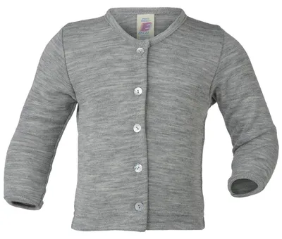 Imagen del producto de Elzusha: Chaqueta de punto para bebés, confeccionada en lana y seda